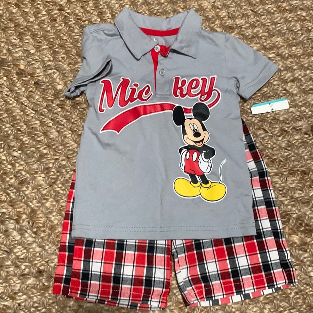 NWT Disney baby short/shirt outfit. Size 24 months